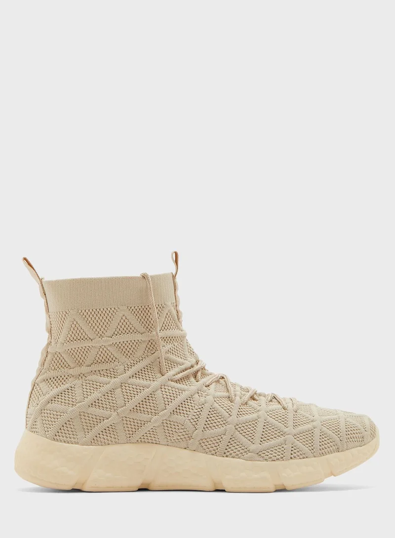 High Top Pull On Sneakers