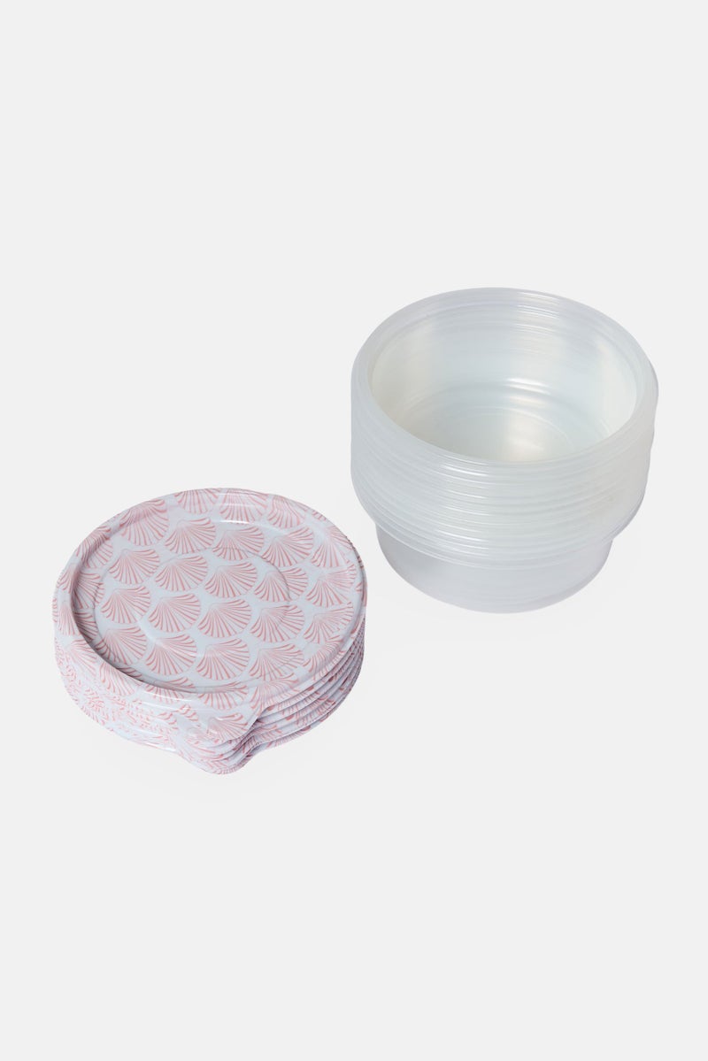 COOK WITH COLOR 24 Pieces Allover Pattern Food Storage Containers, Multicolor - Image 3