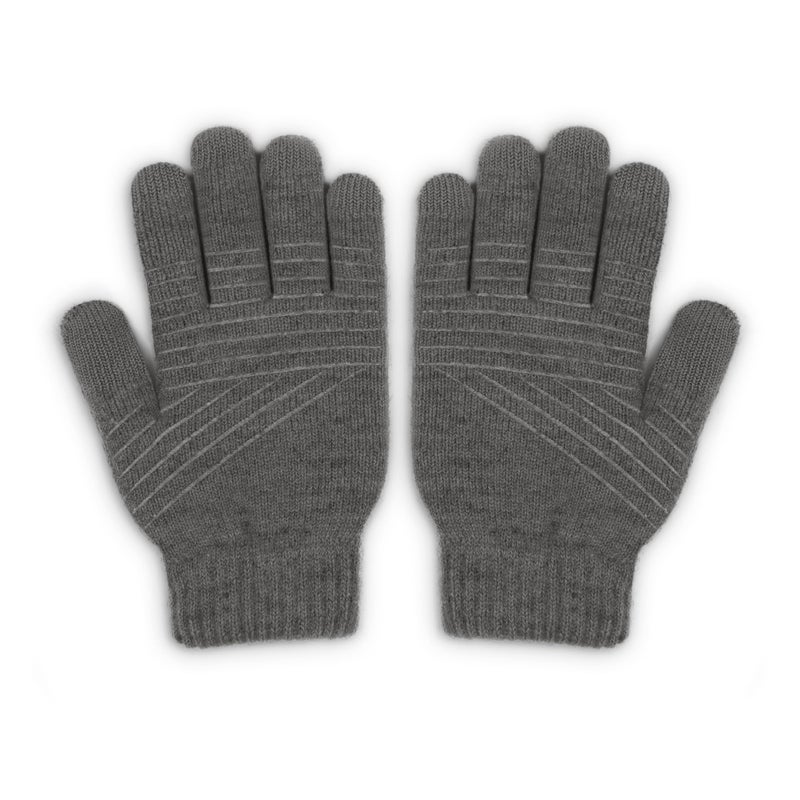 Moshi Digits Winter Texting Gloves Touchscreen, Size L (24.5-26cm/9.5"-10.3"), Dark Gray - Image 1