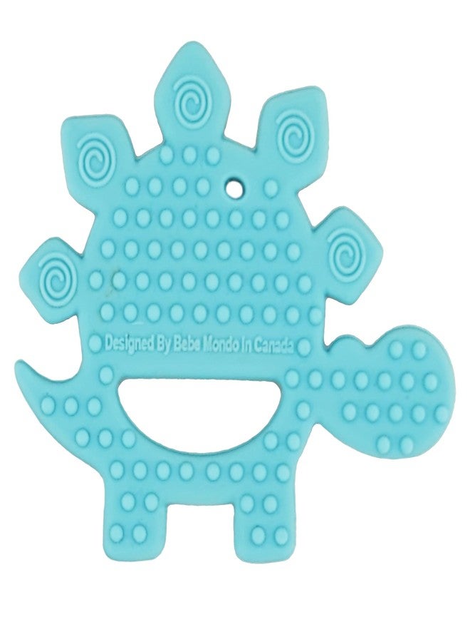 Bebe Mondo Dinosaur Teething Toys Baby Teether for Infant Baby Newborn 0-6 Months 6 to 12 18 Months and Up- Dino Teether Toy Freezer Safe & BPA Free, USA Patent Pending, 100% Food Grade Silicone-bebe mondo - Image 4