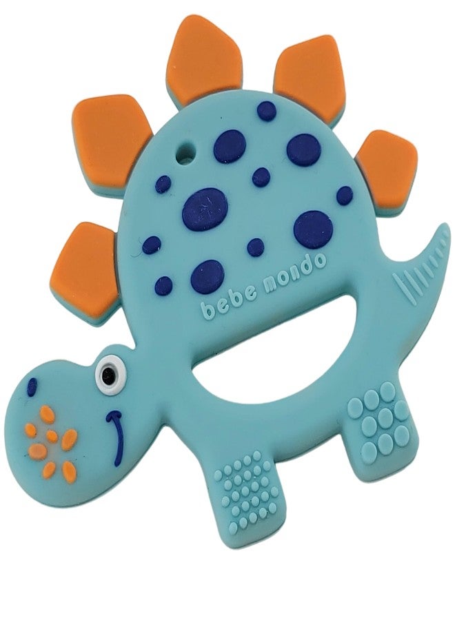 Bebe Mondo Dinosaur Teething Toys Baby Teether for Infant Baby Newborn 0-6 Months 6 to 12 18 Months and Up- Dino Teether Toy Freezer Safe & BPA Free, USA Patent Pending, 100% Food Grade Silicone-bebe mondo - Image 1