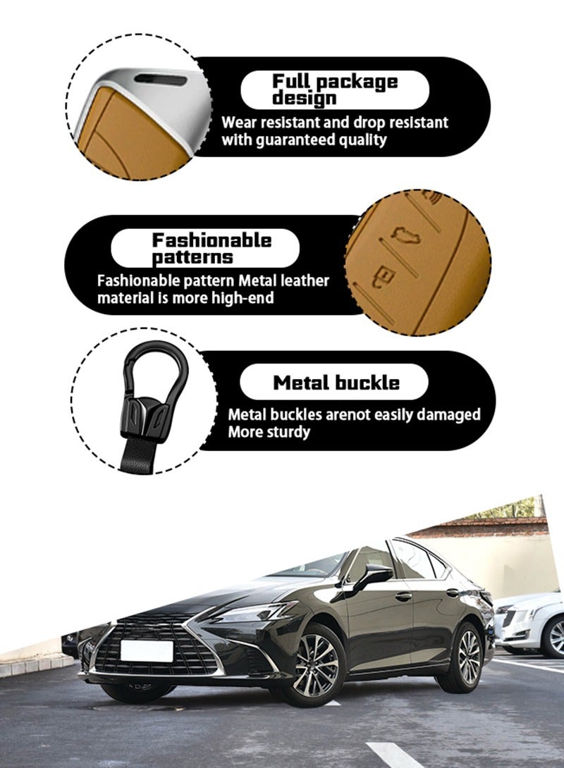 غطاء مفتاح السيارة ، مناسب لـ Lexus ، يلف مفاتيح السيارة بشكل مثالي ، عالية الجودة ، مقاومة للسقوط - Image 3