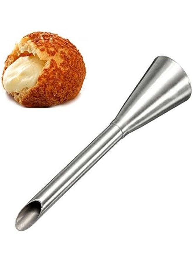 Oasisgalore 2 Pcs Stainless Steel Icing Nozzles - Cake Decorating Tools for Cream, Fondant & Candy  - Image 2