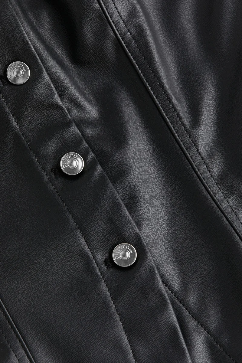 H&M Coated corset top