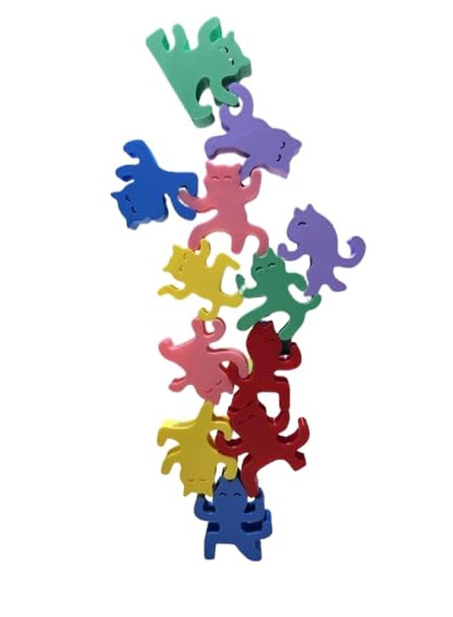 Beoals Plastic Stacking Balance plasticGame, Multi-Coloured Dancing Figures, Educational Toy for Kids,Figure Toy - Image 1