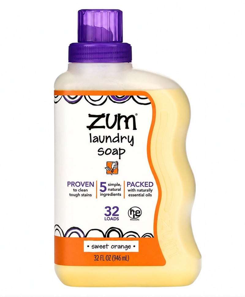 ZUM, Laundry Soap, Sweet Orange, 32 fl oz (0.94 l) - Image 1