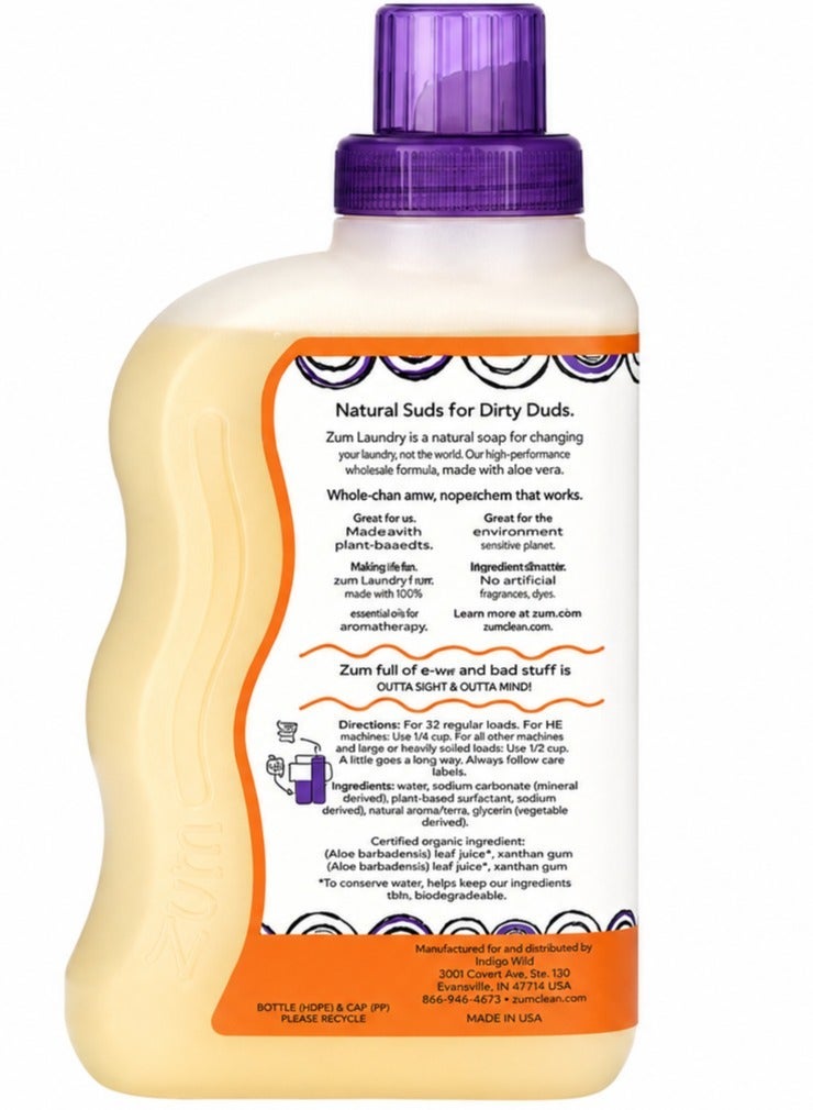 ZUM, Laundry Soap, Sweet Orange, 32 fl oz (0.94 l) - Image 2
