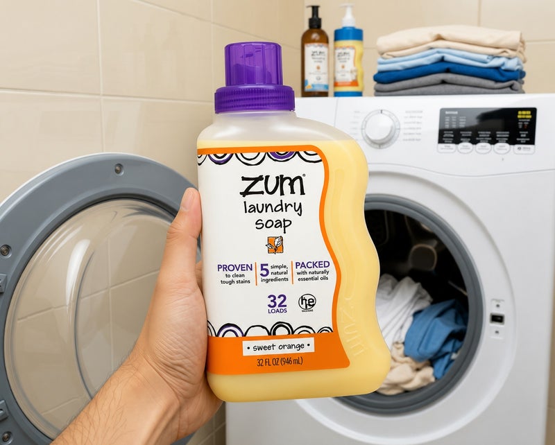 ZUM, Laundry Soap, Sweet Orange, 32 fl oz (0.94 l) - Image 3