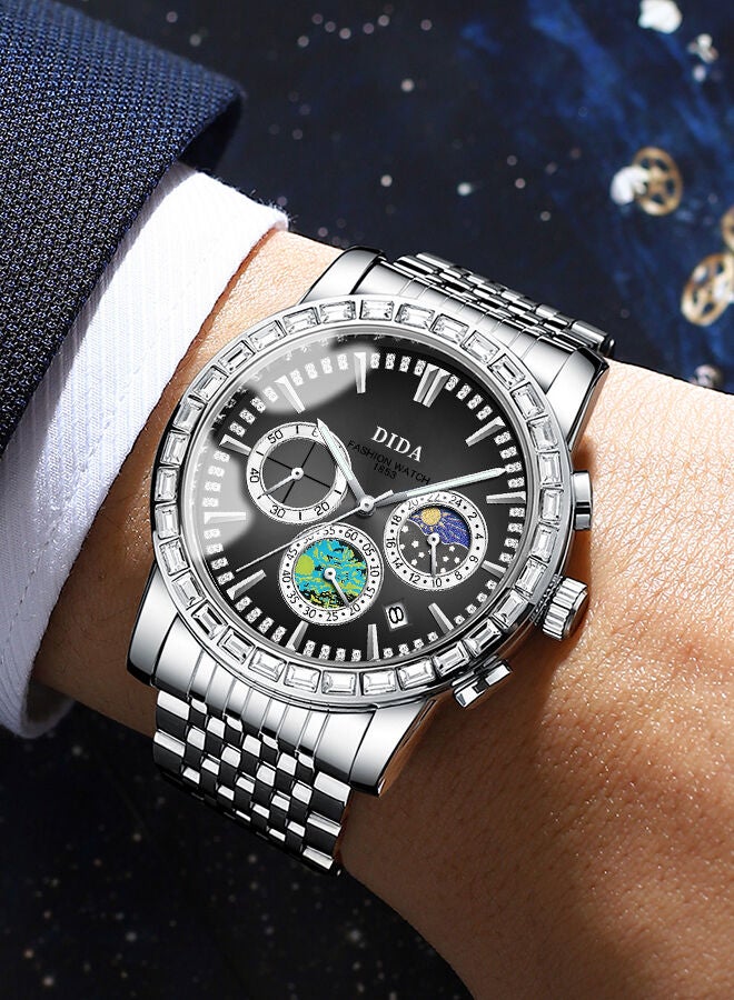 DIDA Men's Alloy Waterproof Fashion Wrist Watch B8632 -43mm - Image 3