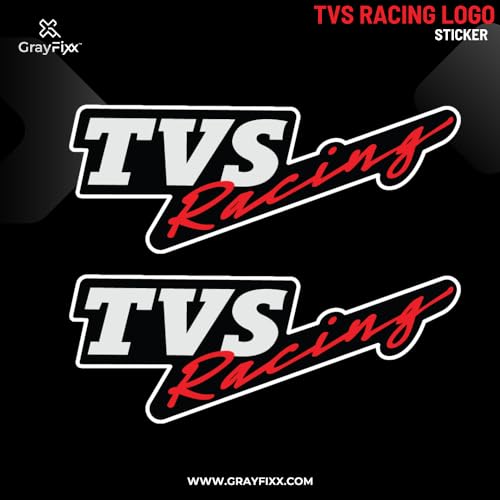 Grayfixx Racing Logo Sticker for Ntorq | TVS Racing Original Logo Sticker - Image 2