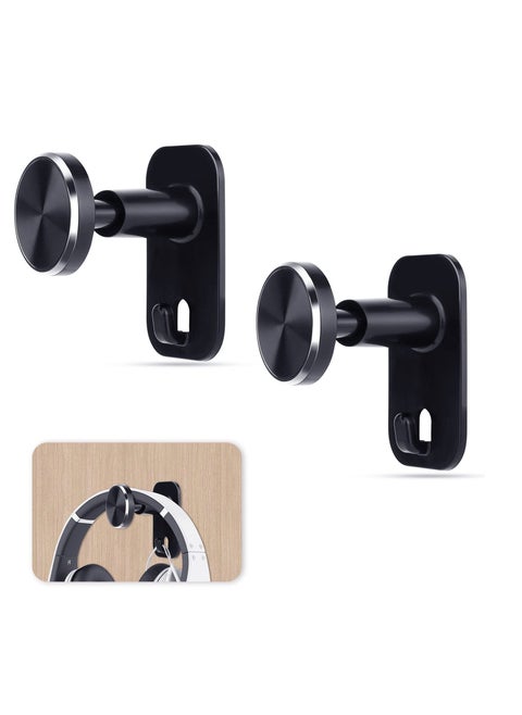 SYOSI, 2 Pack Headphone Stand, Retractable Headset Hanger, Sticky Desktop Hook, for All Headsets, Earphone Clamp for Earphone, Music Headphones