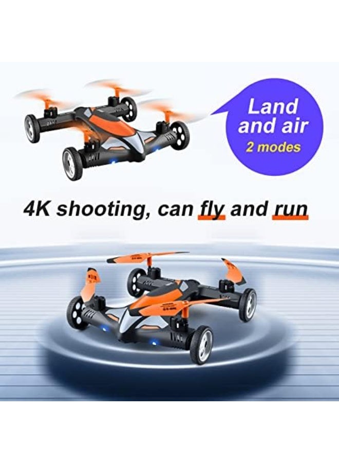 RC Drone Car Hybrid with Remote Control, 2.4GHz, Land & Air Modes, - Image 3
