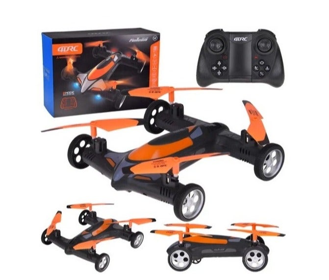 RC Drone Car Hybrid with Remote Control, 2.4GHz, Land & Air Modes, - Image 1