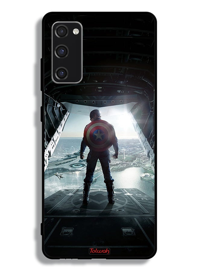 Tolwak Samsung Galaxy S20 FE Protective Case Cover Portrait Display Captain America - Image 2