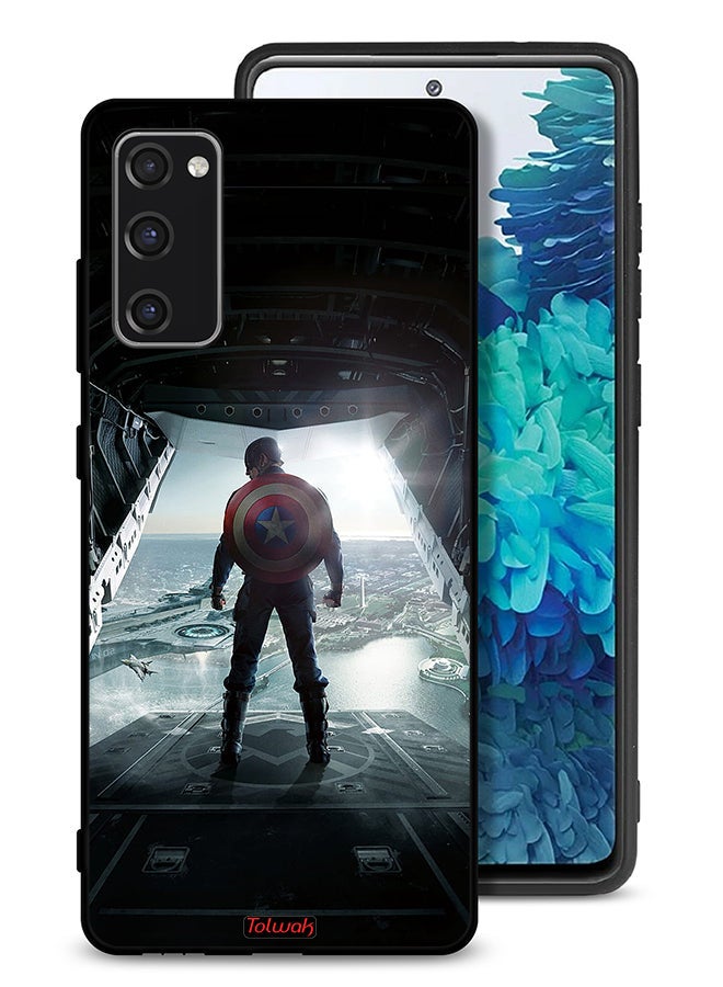 Tolwak Samsung Galaxy S20 FE Protective Case Cover Portrait Display Captain America - Image 1