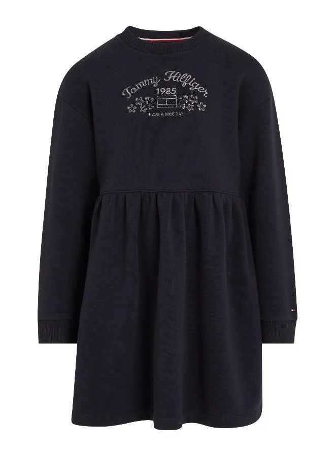 TOMMY HILFIGER Navy Long Sleeve Dress