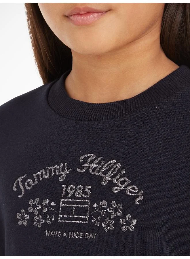 TOMMY HILFIGER Navy Long Sleeve Dress