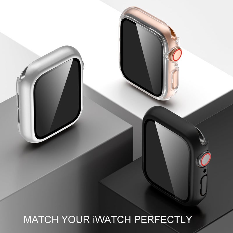 Waterproof Watch Case 41MM Pink - All-in-one Design PC Protective Case with 9H Tempered Glass Screen Protector for Daily Wear Apple Watch Users - Image 5