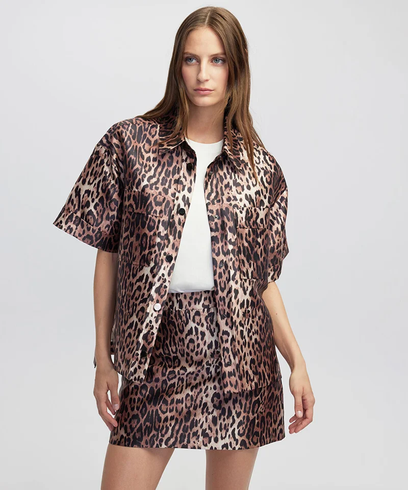 ابيكول Leopard Print Jacket