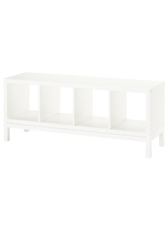 Zaboon Shelving Unit With Underframe, White/White, 147X59 Cm - Image 1