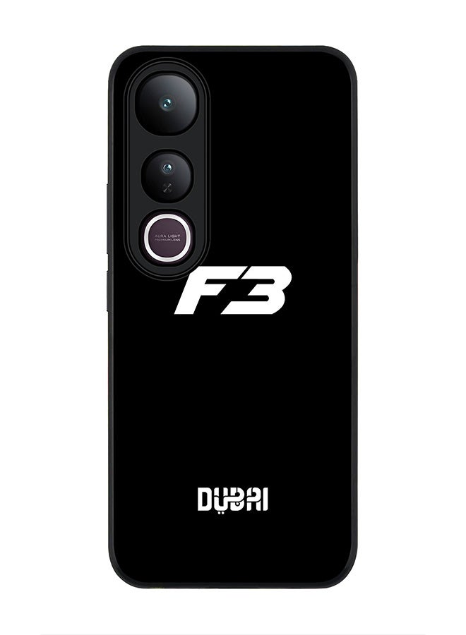 Stylizedd For vivo V50 Lite Case,Slim fit Camera Protection, Shockproof Thin Phone cover  -  Faz3 Dubai Black