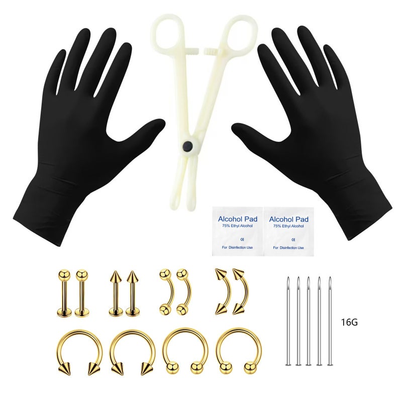 316 stainless steel body-insert jewelry and tools.