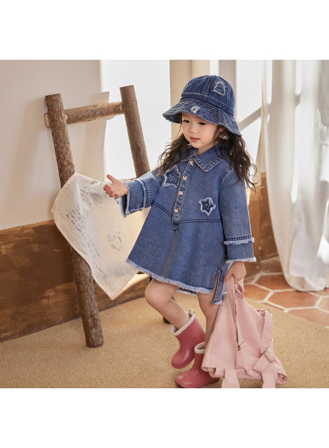 Luson Chen Da Zhu Little O Baby Denim Dress For Women, Fashionable And Stylish, New Spring And Autumn Collection, Casual Dress For Infants - Image 2