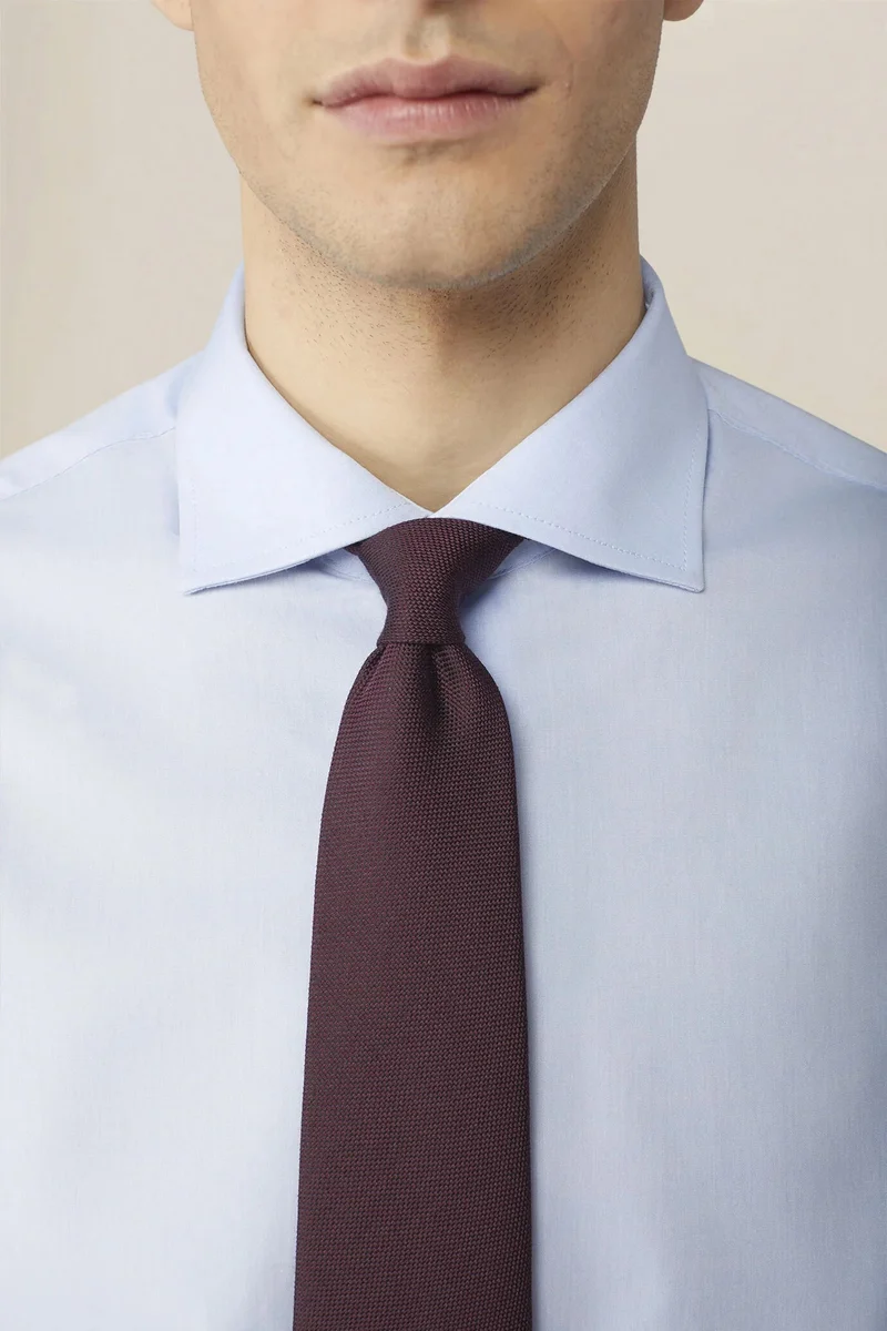 Doppelganger Solid-color men's tie - Bordeaux