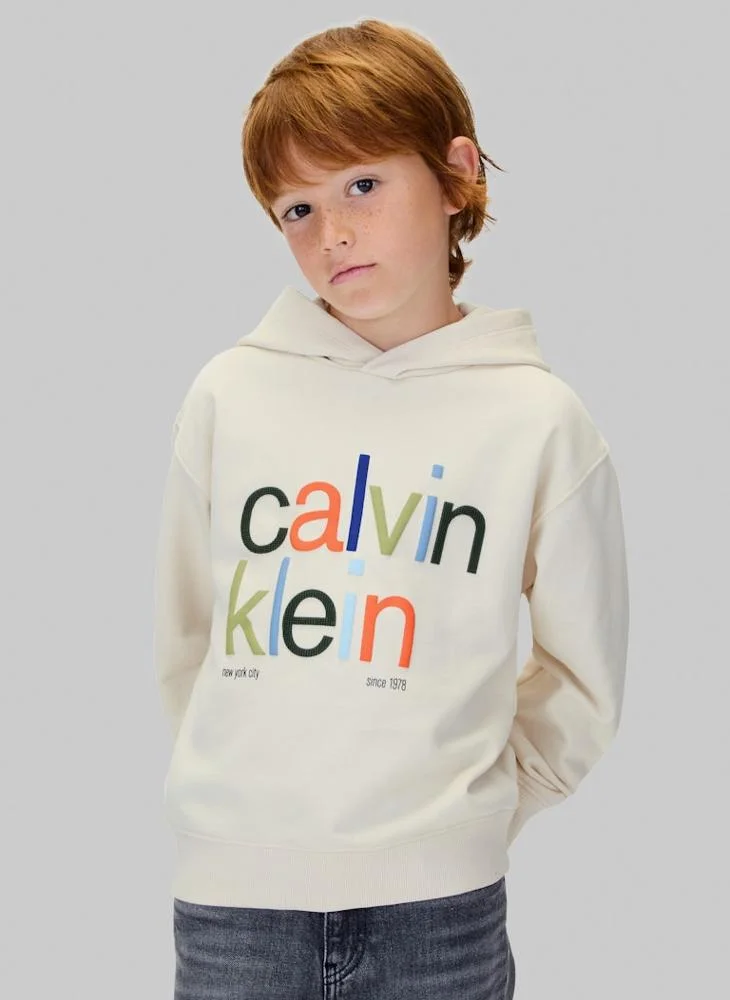 Calvin Klein Jeans Youth Graphic Pullover Hoodie