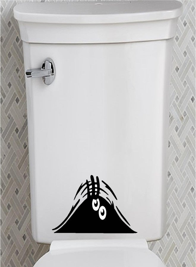 Epic Designs Bathroom Toilet Sticker Decal - Peeking Monster - Funny Fun Learning Educational - Image 1