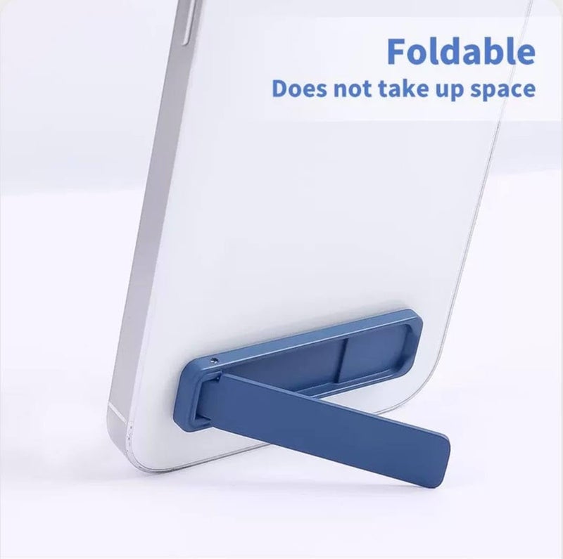 FLASHFOX حامل هاتف قابل للتعديل - حامل عمودي وأفقي للهواتف المحمولة لـ iPhone وSamsung وجميع الهواتف الذكية - قابل للطي، قبضة قوية، للاستخدام على المكتب والطاولة - حامل هاتف عالمي (أسود) - Image 2