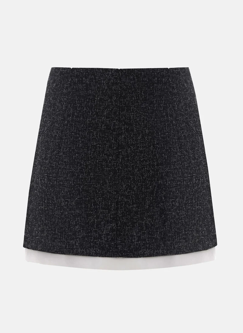 Lichi Mini skirt with heart-shaped buttons