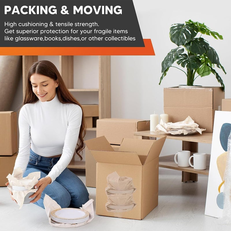 Shinok Packing Paper 68 * 40cm, Wrapping Paper for Moving Shipping, Box Filler, and Protecting Fragile Items 100 Sheets (150 sheets) - Image 3