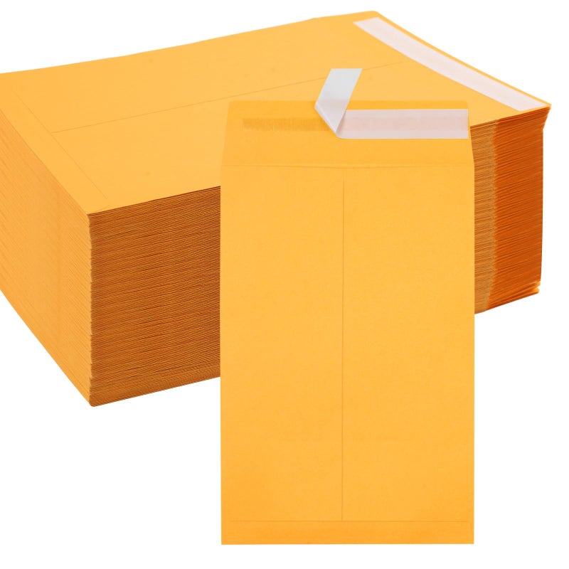 Joyberg 6x9 Envelopes Self Seal, Yellow Envelopes 6x9 Printable, Catalog Mailing Envelopes 6 x 9 Tear Resistant, Kraft Envelope for Mailing Letters, Documents, Photos, Invitation Cards - Image 1