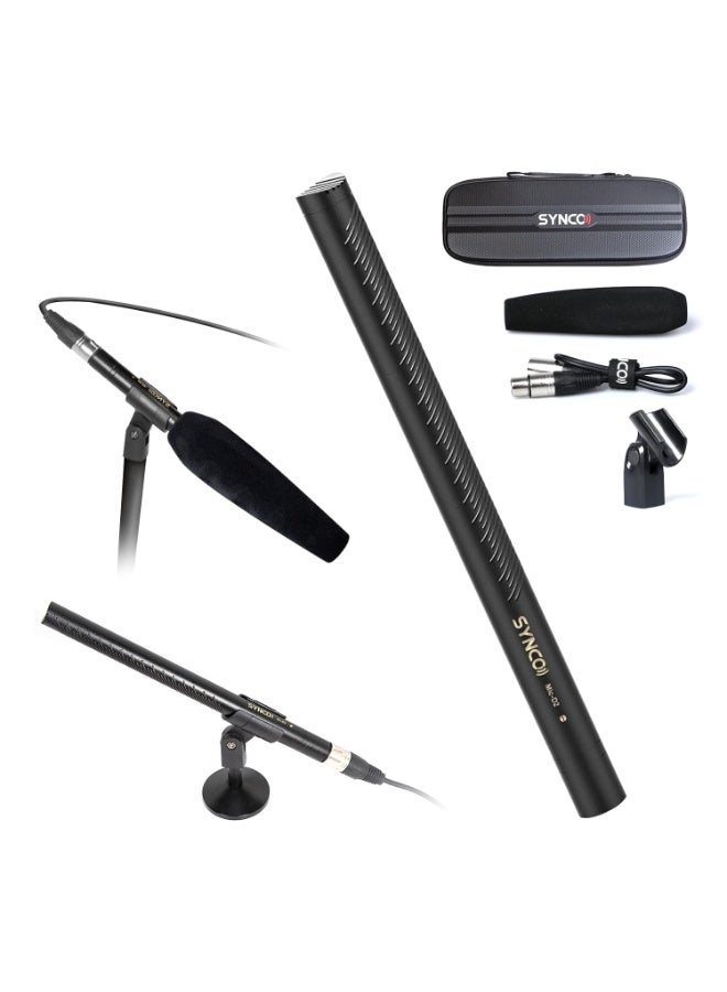 SYNCO D2 XLR Shotgun Microphone Hyper Cardioid Directional Condenser Mic for Camera Camcorder DSLR Video Audio Recording Interview Film Production - Image 1