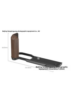 Generic Smokey ZFC Wooden Camera Grip Protective Case Compatible With Nikon Camera Rabbit Cage Expansion Accessories Lightweight Portable-Color:4802 SmallRig Nikon Z Fc Wood L-shaped Hand Grip (black)  - Image 3