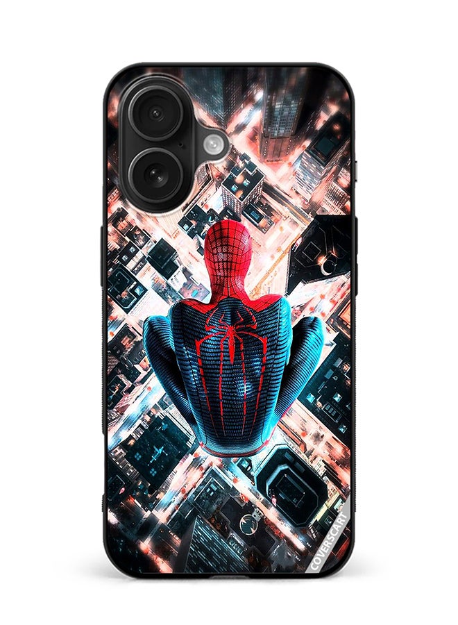 Protective Case Cover For Apple iPhone 16 Spiderman Design Multicolour