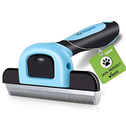 HANK Deshedding Brush for Dogs - New 6mm Blade - Dog Brush for Short Medium Long Hair - Cat Brush - Pet Grooming Brush - Effectively Reduce Shedding (Deshedding Brush - L) - Image 1