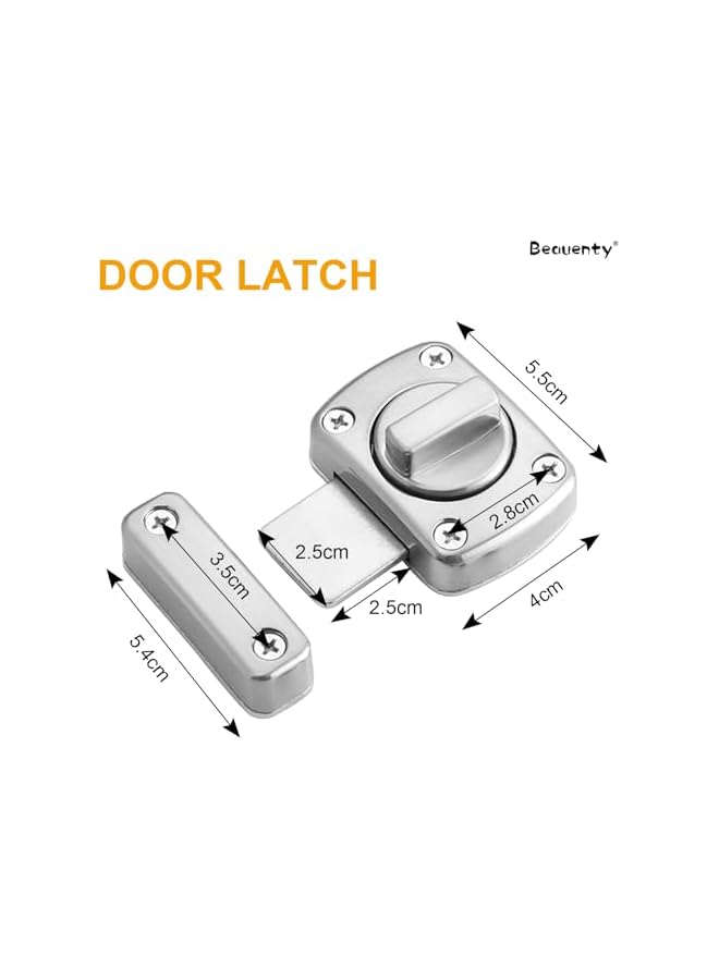 Beauenty Rotate Bolt Latch Gate Latches Safety Door Slide Lock, Security Bolt Latch - Image 2