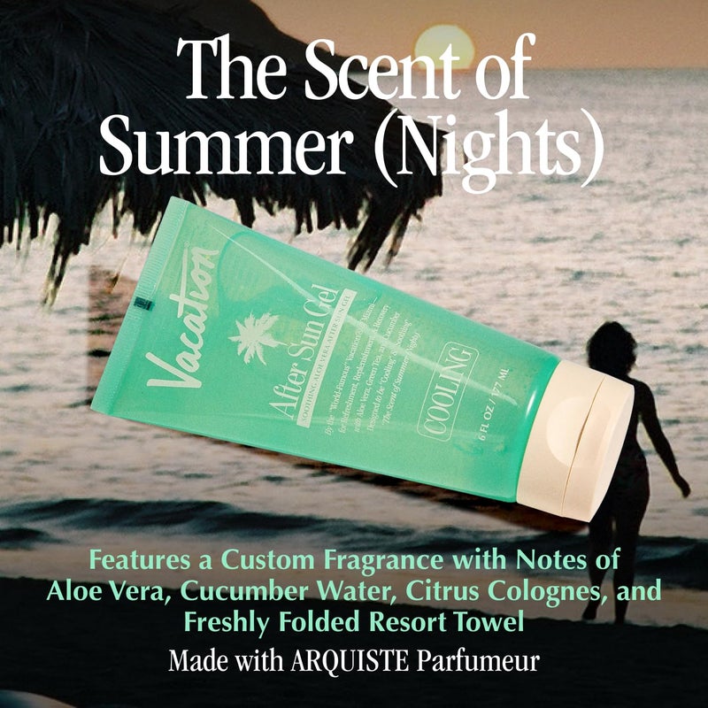 VACATION After Sun Gel & Air Freshener Bundle, Soothing Aloe Vera for Sunburn Relief, Hydrating & Cooling, Non-Sticky Aftersun Care, Alcohol Free, 6 Fl. Oz. - Image 3