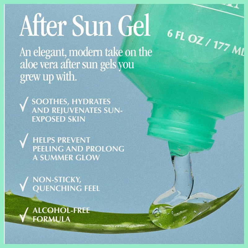 VACATION After Sun Gel & Air Freshener Bundle, Soothing Aloe Vera for Sunburn Relief, Hydrating & Cooling, Non-Sticky Aftersun Care, Alcohol Free, 6 Fl. Oz. - Image 2