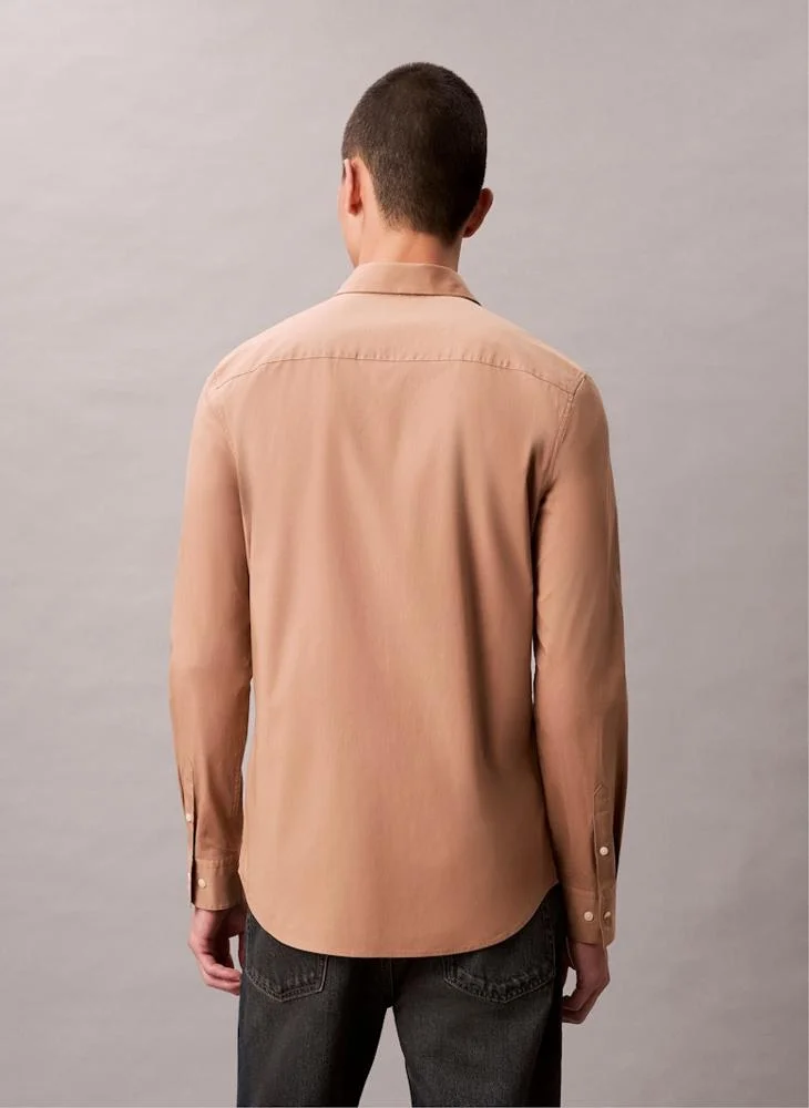 CALVIN KLEIN Slim Stretch Poplin Shirt