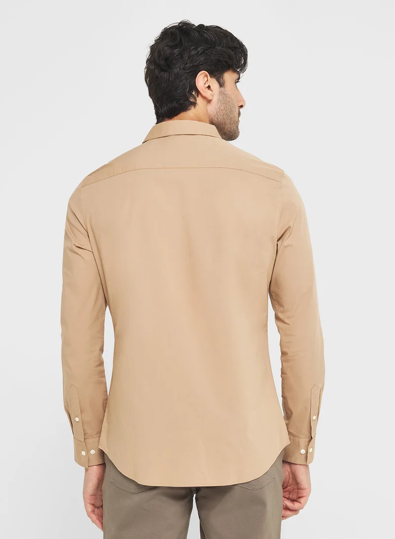 CALVIN KLEIN Slim Stretch Poplin Shirt
