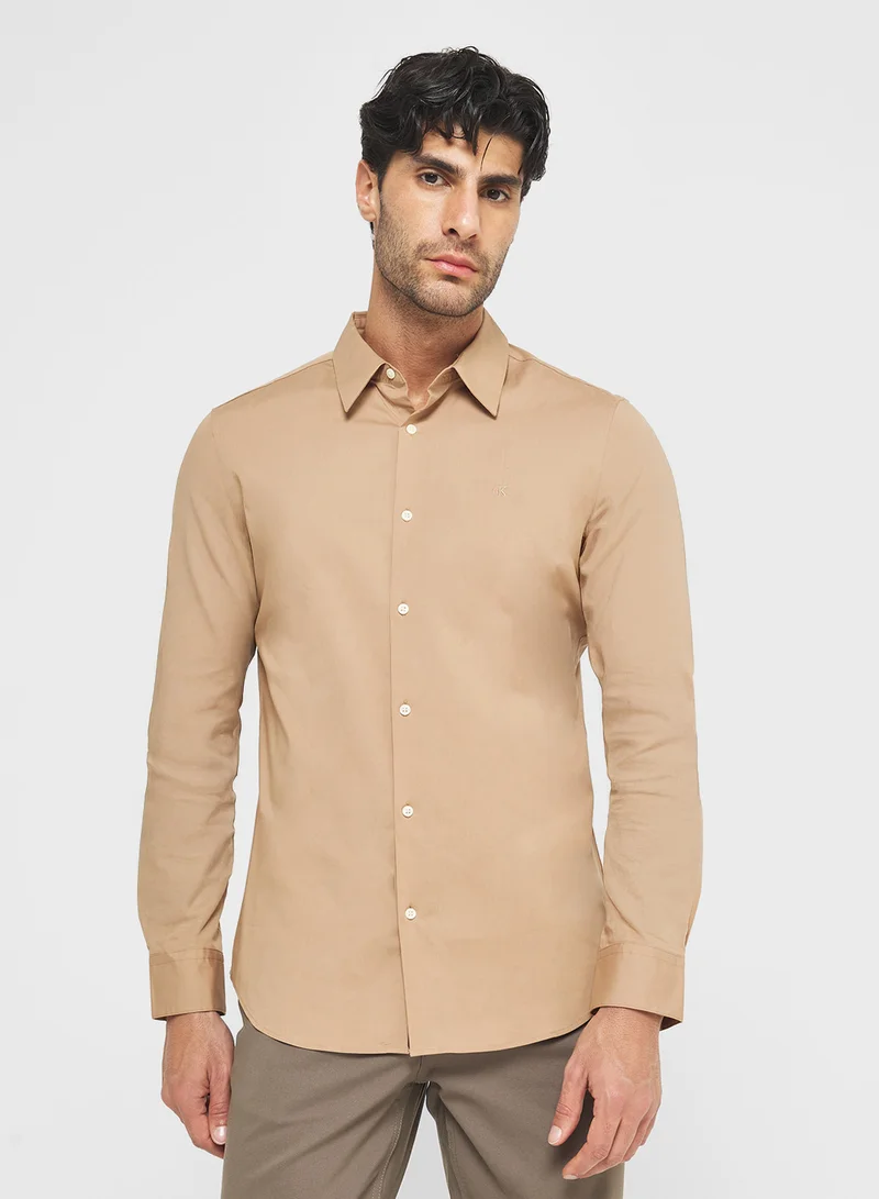 CALVIN KLEIN Slim Stretch Poplin Shirt