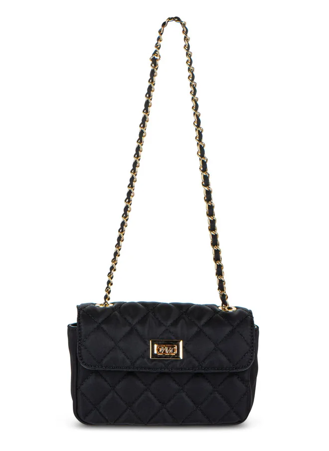 Vincci Women Quilted Shoulder Bag With Chain detail