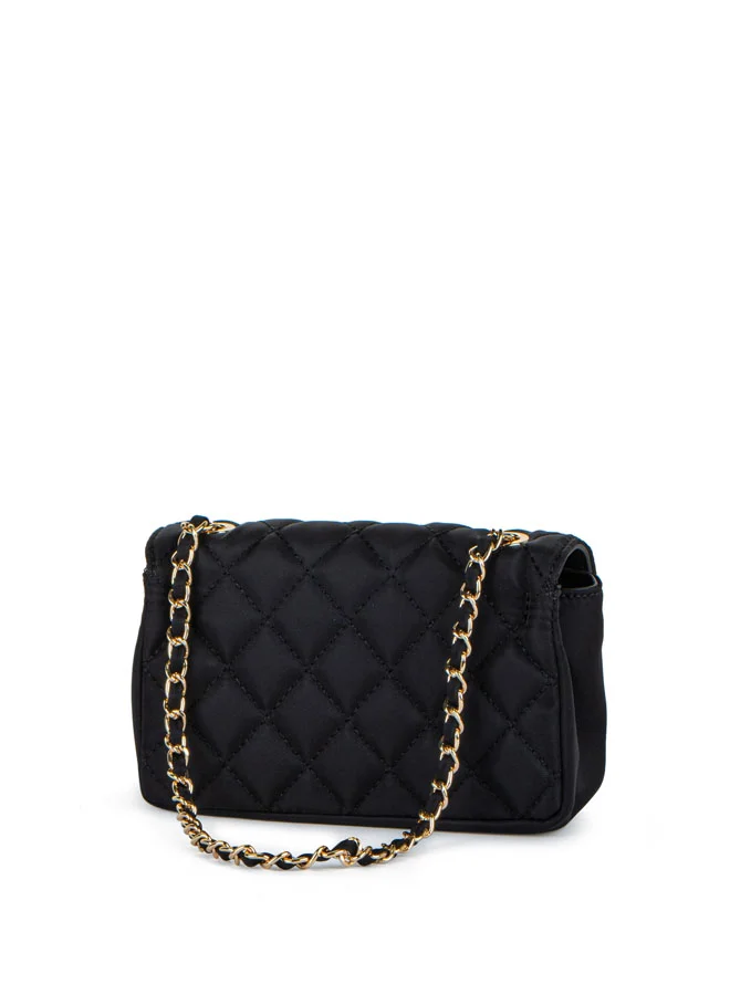 Vincci Women Quilted Shoulder Bag With Chain detail