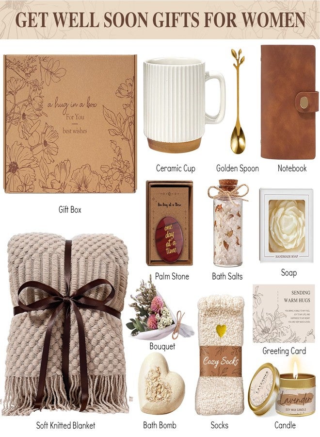 EIRNAY Mothers Day Birthday Gifts for Women, Self Care Gifts Get Well Soon Gift Baskets for Women, Spa Care Package After Surgery Inspirational Thinking of You Sympathy Gifts for Mom Her Wife Sister Friend - Image 2