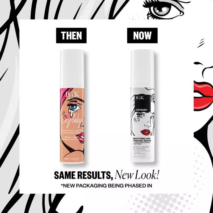 iGK سيروم IGK CRYBABY للتنعيم والتشطيب | لمعان عالي + التحكم في التجاعيد + خفيف الوزن | نباتي + خالي من القسوة | 1.5 أونصة - Image 2