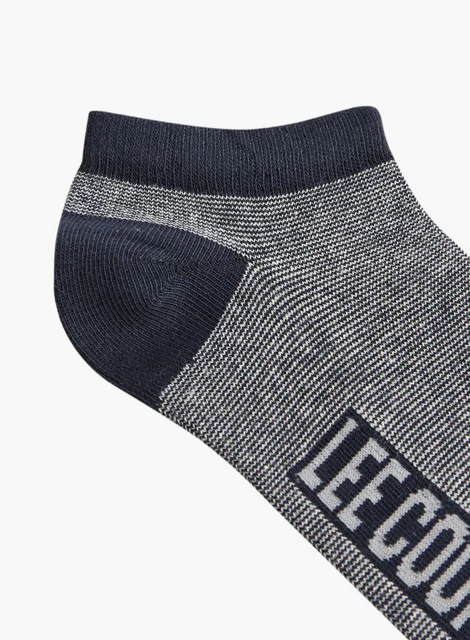 Lee Cooper Printed Non Terry Ankle Lenght Socks - Set of 5