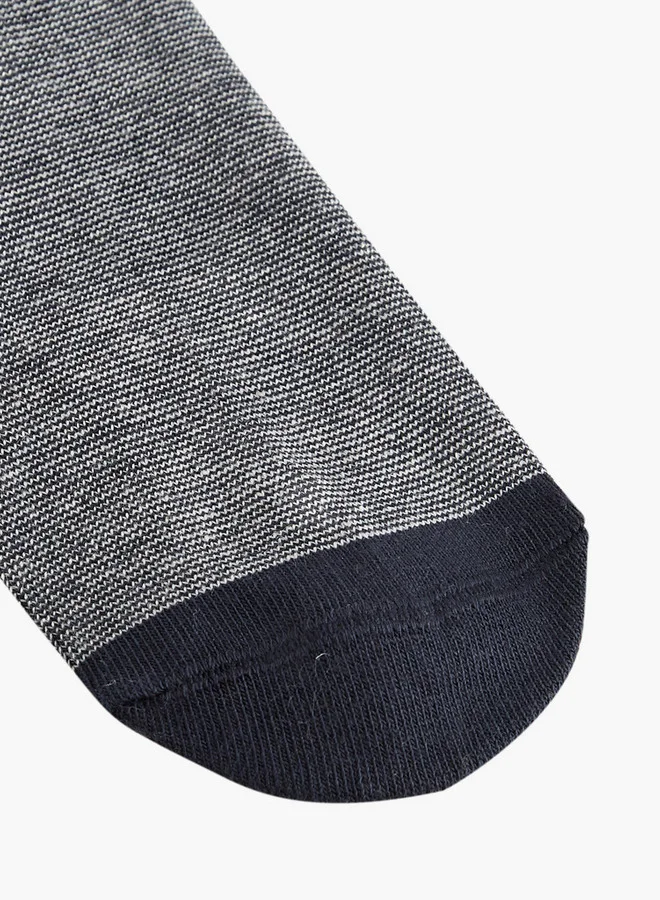 Lee Cooper Printed Non Terry Ankle Lenght Socks - Set of 5